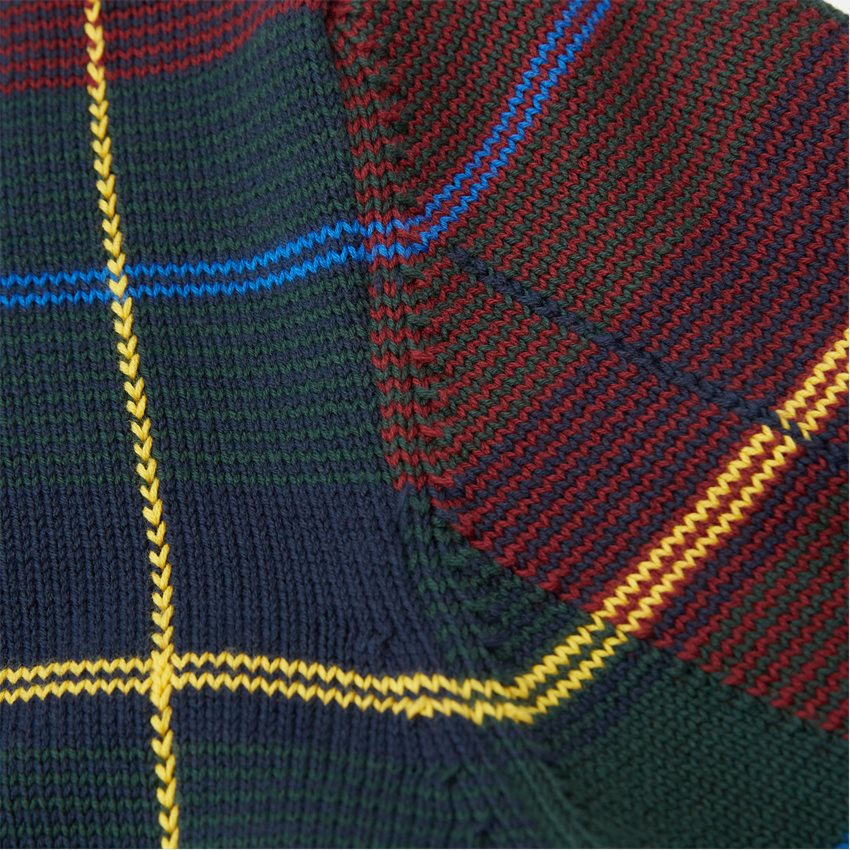 Gant Knitwear TARTAN JACQUARD C-NECK 8030179 PLUMPED RED